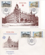 075 EUROPA 1990 CACHETS STRASBOURG ET DIVERS  FDC TTB - 1990