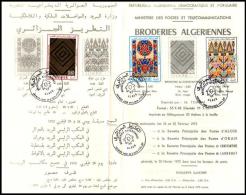 Delcampe - DZ 1985  Philatelic Brochure Broderie Constantine Embroidery Stickerei Bordado Ricamo Borduurwerk - Textil