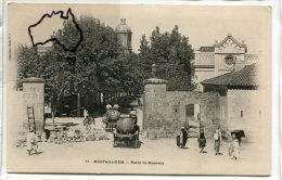 Delcampe - - 17 - MOSTAGANEM - Porte De Mascara, Charrettes, Tonneaux De Vins, Sur, Peu Courante, Super Animation, TBE, Scans - Mostaganem