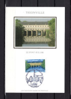 Delcampe - ✅ " LE PONT ECLUSE DE THIONVILLE " Sur Carte Maximum En Soie De 2006 N° YT 3952 . Parfait état CM - 2000-2009