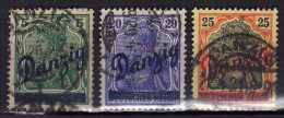 Danzig 1920 Mi 21; 23-24, Gestempelt [190415IV] - Used