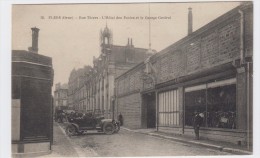 Delcampe - Flers.  Rue Thiers. L-Hôtel Des Postes Et Le Garage Central. - Flers