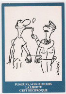 Delcampe - CPM -  ILLUSTRATEUR WOLINSKI  - FUMEURS, NON FUMEURS LA LIBERTE C'EST RECIPROQUE - Wolinski