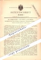 Delcampe - Original Patent - Jul. Athenstaedt In Bad Essen B. Osnabrück , 1883 , Darstellung Essigsaurer Thonerde !!! - Bad Essen