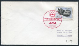 1964 Austria Olympic Innsbruck - Zurich AUA First Flight Cover - Premiers Vols