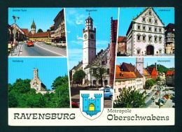 GERMANY  -  Ravensburg  Multi View  Used Postcard As Scans (stamp Removed) - Ravensburg