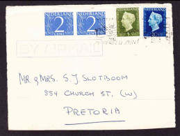 Netherlands On Air Mail Cover To South Africa - 1948? - Queen Wilhelmina - Brieven En Documenten