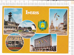 Delcampe - LENS  -  5  Vues  :  Fosse 4 - Jet D Eau - Place Jean Jaurès Et Eglise St Léger  - Gare  Routière - Hôtel De Ville - Lens