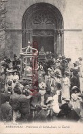 Delcampe - 83 - BRIGNOLES - Procession De Saint Louis - La Rentrée - Dos Vierge - 2 Scans - Brignoles