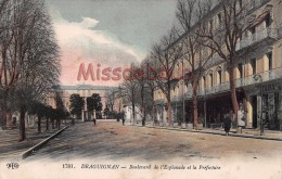Delcampe - 83 - DRAGUIGNAN - Boulevard De L'esplanade Et La Prefecture  - 1906 - 4 Scans - Draguignan
