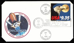 USA Rocket Mail, Space Flight Cover With Special Commemorative Folder - NASA 25 Years Anniversary - Event Covers