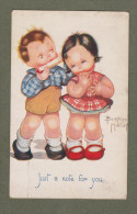 Cp Signée Beatrice Mallet - 1943 - Tuck Oilette - Enfant, Children, Kinder, Musique, Harmonica - Mallet, B.