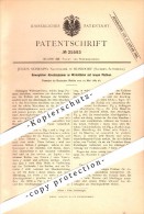 Original Patent - Julius Schraps In Rußdorf B. Limbach-Oberfrohna , 1883 , Apparat Für Strickerei !!! - Limbach-Oberfrohna