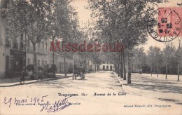Delcampe - 83 - DRAGUIGNAN  - Avenue De La Gare - écrite 1905 - 2 Scans - Draguignan