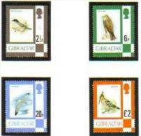 GIBRALTAR Oiseaux, Rapaces, Birds, Vögel, Yvert  N° 348+51+54+57 (complet Oiseaux) ** Neuf Sans Charniere - Arends & Roofvogels