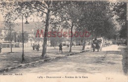 Delcampe - 83 - DRAGUIGNAN  - Avenue De La Gare - écrite  - 2 Scans - Draguignan