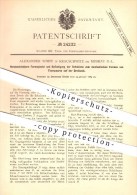 Original Patent - Alexander Wimpf In Krauschwitz Bei Bad Muskau , 1883 , Formspindel Zum Formen Von Tonwaren , Lausitz ! - Bad Muskau