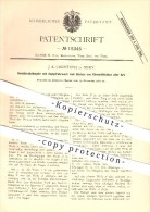 Original Patent - J. E. Christoph In Niesky , 1881 , Hochdruckdämpfer Zum Kochen Von Körnerfrüchten !!! - Niesky