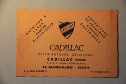 Delcampe - Publicité CADILLAC - Distributeurs Généraux De Machines à Laver, Rasoirs électriques, Aspirateurs... - Werbung