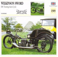 Delcampe - Wilkinson Sword 680cm Touring-Auto-Cycle  -  1909  -  Fiche Technique Moto (Grande-Bretagne) - Autres & Non Classés