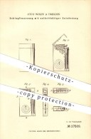 Original Patent - Otto Wolff In Dresden , 1883 , Schlagfeuerzeug Mit Selbsttätiger Entzündung , Feuerzeug !!! - Autres & Non Classés