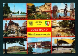 Delcampe - GERMANY  -  Dortmund  Multi View  Used Postcard As Scans  (stamp Removed) - Dortmund