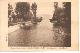 Delcampe - CHARAVINES LES BAINS. UNE BAIGNADE AU GRAND CANAL. - Charavines