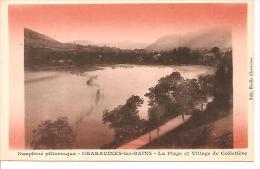 Delcampe - CHARAVINES LES BAINS. LA PLAGE ET VILLAGE DE COLLETIERE. - Charavines