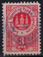 Aalborg Bypost Pakke Expedition STAMP - Denmark - Used - 3 O. - Local Post Stamps