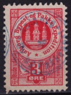 Aalborg Bypost Pakke Expedition STAMP - Denmark - Used - 3 O. - Emissions Locales