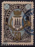 Aalborg Bypost Pakke Expedition STAMP - Denmark - Used - 50 O. - Ortsausgaben