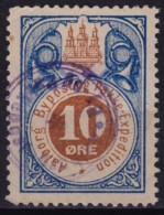 Aalborg Bypost Pakke Expedition STAMP - Denmark - Used - 10 O. - Ortsausgaben