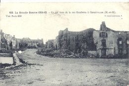 Delcampe - LORRAINE - 54 - MEURTHE ET MOSELLE - GERBEVILLER - Reste Dela Rue Gambetta - Guerre 14-18 - Gerbeviller