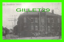 Delcampe - FRAMERIES, BELGIQUE - L'HÔPITAL - ANIMÉE - COMMISSION CORTÈGE - IMP. LEDENT-BOUSSU - - Frameries