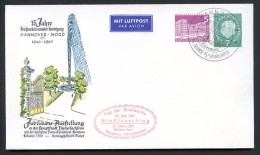 BERLIN PU23 C2/001 Privat-Umschlag BAROCKFONTÄNE HANNOVER Sost. 1961  Kat. 12,00 € - Private Covers - Used