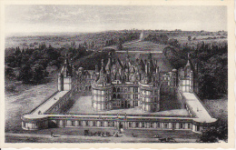 CPSM Chambord - Le Château - La Cour D'Honneur Vue à Vol D'Oiseau (13836) - Chambord