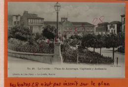 Delcampe - CPA ESPAGNE LA COROGNE   LA CORUNA  Plaza De Azcarraga Capitania  Y Audiencia   AVR 2015  DIV  811 - La Coruña