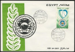 EGYPT FDC 1985 FIRST DAY COVER THIRD CONFERENCE FOR EGYPTIAN EXPATRIATES - EGYPTIAN ABROAD - Cartas & Documentos