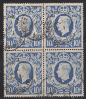 Delcampe - Great Britain 1939-48 Cancelled, Block, Sc# , SG 478a, - Unused Stamps