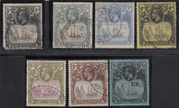 Delcampe - Ascension 1924-33 Cancelled, Sc# 10,13-16,19,21 ,SG 10,13-15d,18,20 - Ascension