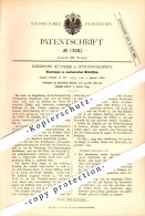 Original Patent - Herrmann Günther In Schloßchemnitz B. Chemnitz , 1880 , Mechanische Webstühle , Weberei !!! - Chemnitz