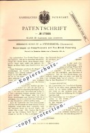 Delcampe - Original Patent - Hermann Schulte In Steyrermühl , Österreich , 1881 , Dampfkessel Mit Ten-Brink-Feuerung , Laakirchen ! - Vorchdorf