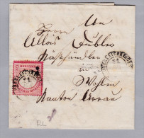 DR 1872-06-21 Oberlauchringen Nach Wohlen Grenzrayon RL - Lettres & Documents