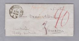 DE WÜRTTEMBERG STUTTGART 1856-02-08 (Hohenheim) Brief über Zürich Nach Samaden - Covers & Documents
