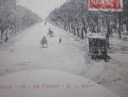 Un Tramway Sur Le Prado Marseille  Carte Postale  CPA  Quartier Sud  Partei De Sérignan - Quartiers Sud, Mazargues, Bonneveine, Pointe Rouge, Calanques,