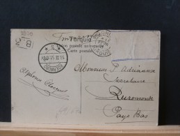 49/670   CP DE SALONIQUE  POUR LES P.B. 1911  TIMBRES MANQUANT - Covers & Documents