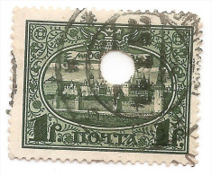 Russia Famous Moscow Kremlin Classic Stamp 1913 Romanov - 1 Rouble - (lot - Al - 4 - 15 -205) - Oblitérés