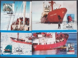 AAT 2003 Dan Ships 4v 4 Maxicards (21089) - Cartoline Maximum