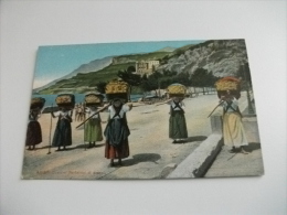 Delcampe - RARA AMALFI PORTATRICI DI ARANCI COSTUMI SALERNO CAMPANIA - Bauern