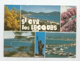 Cp , 83 , SAINT CYR - LES LECQUES , Voyagée 1984 , Multi-vues , Ed : Aris - Saint-Cyr-sur-Mer